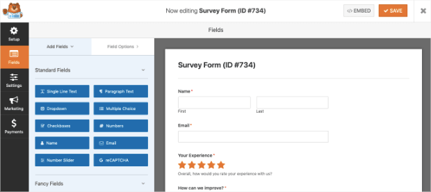 Create Your Survey Form