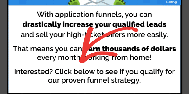 Keep Application Page Copy Simple to Qualify Leads min