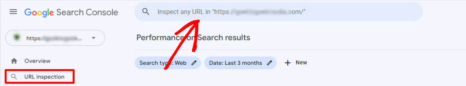 URL inspection tool in GSC