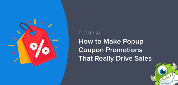 Immagine in primo piano della promozione popup coupon