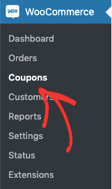 WooCommerce Aggiungi coupon nella dashboard