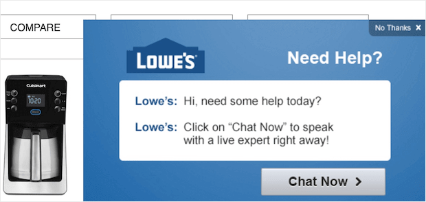 Lowes-popup