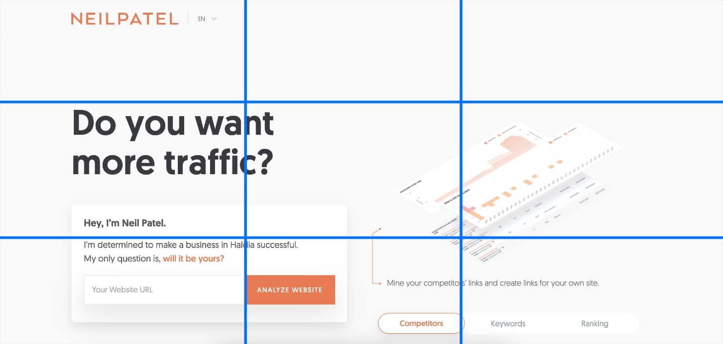 web design principles_neil patel-min - OptinMonster website optimized for conversion