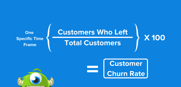 Reduce customer churn: churn analysis formula