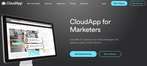 CloudApp sales page