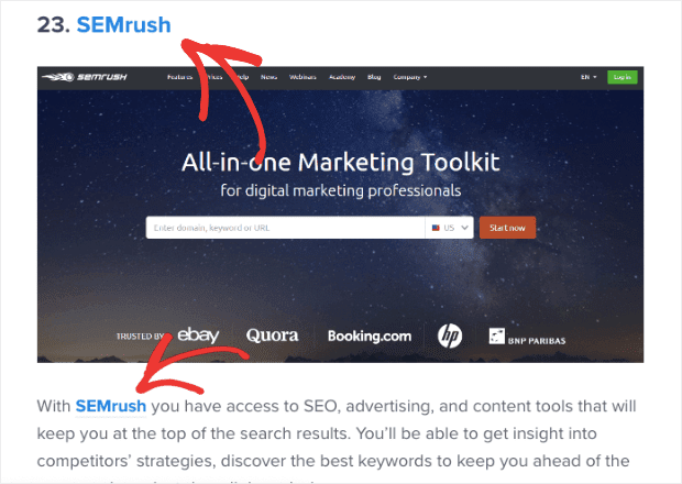 SEMrush affiliate example min