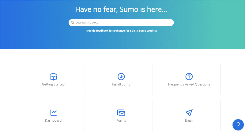 Sumo help and support center min