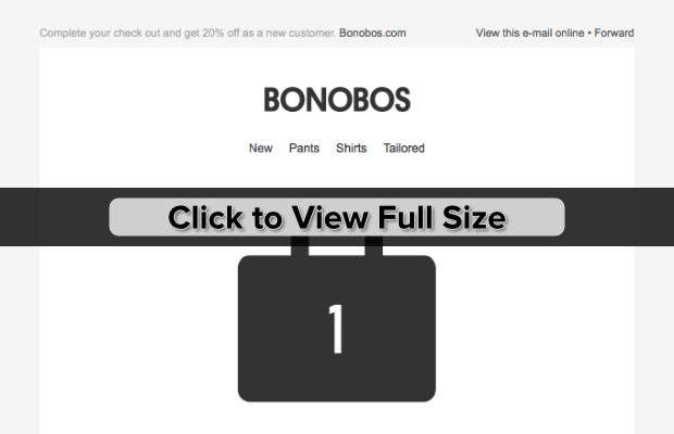 bonobos email marketing example