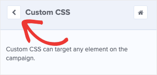 Back button next CSS
