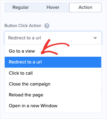 Redirect to a URL for the No Button