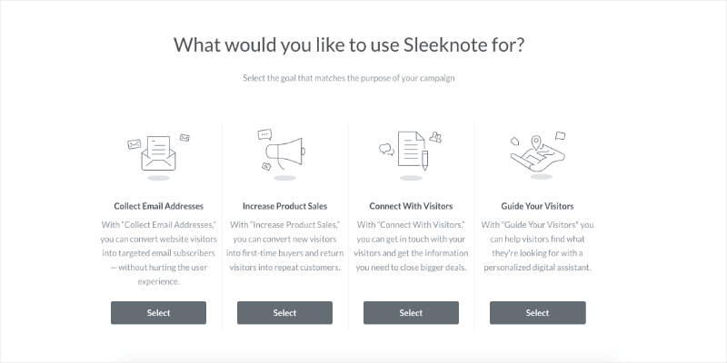 What do you want to use Sleeknote for