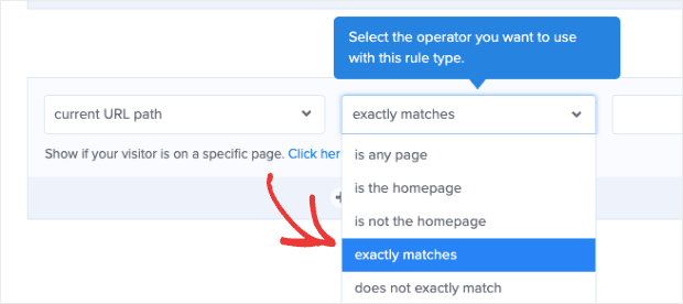Change current url to exactly matches