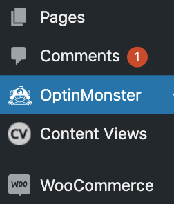OptinMonster in WordPress dashboard