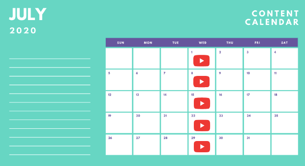 Content Calendar for YouTube