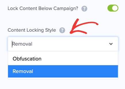 Content Locking style