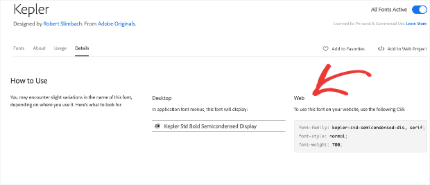 Font family css code-min - OptinMonster Font family css code min