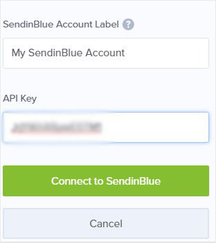 Connect to Sendinblue