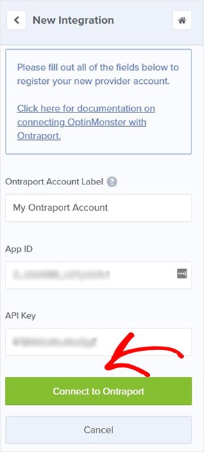 Connecting OptinMonster to Ontraport - OptinMonster Connecting OptinMonster to Ontraport
