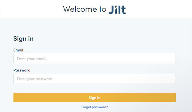 Jilt register page