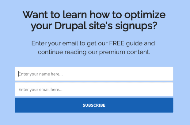Modal popup for Drupal demo
