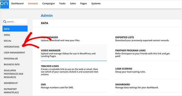 Ontraport Choose Integrations - OptinMonster Ontraport Choose Integrations