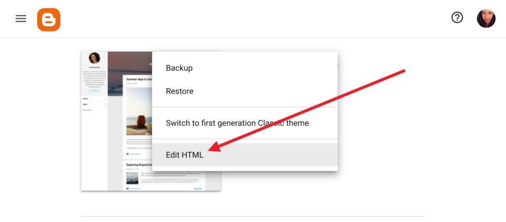 Edit the Theme HTML in Blogger to add OptinMonster. - OptinMonster Edit the Theme HTML in Blogger to add OptinMonster.
