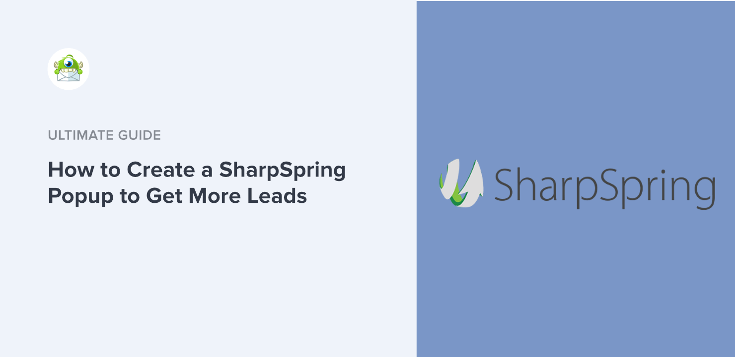 How to Create a SharpSpring Popup to Get More Leads