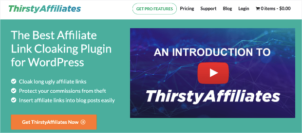 Thirsty Affiliates wordpress business plugin for affiliates
