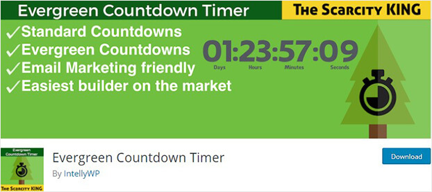 Evergreen countdown timer_