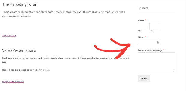 add contact form to your sidebar widget - OptinMonster add contact form to your sidebar widget
