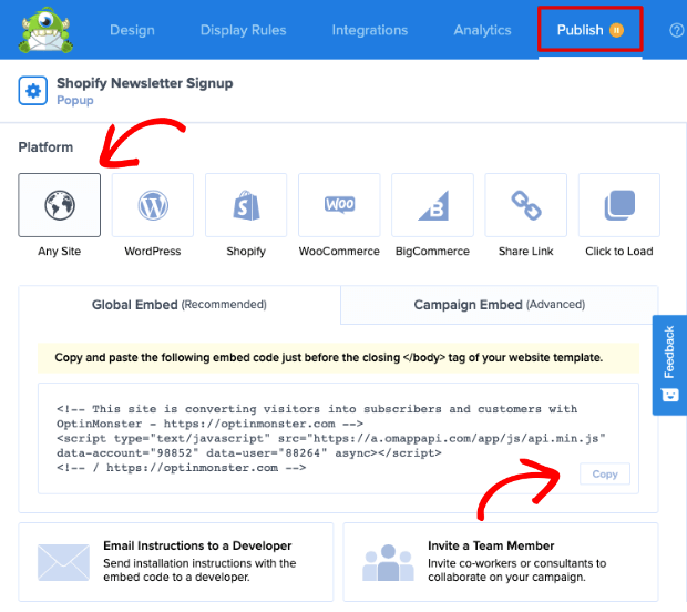 Embed optinmonster code - OptinMonster Embed optinmonster code