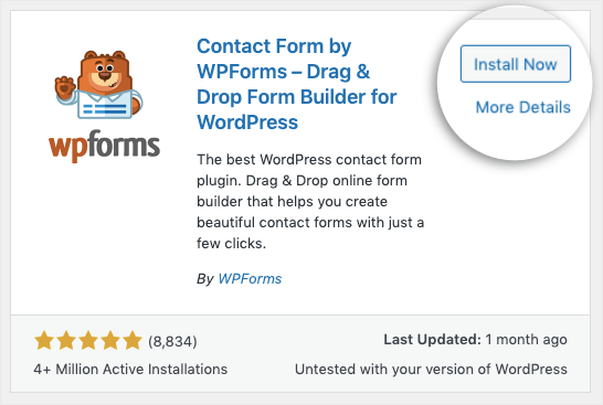 wpforms install now - OptinMonster wpforms install now