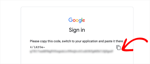 google analytics authentication code