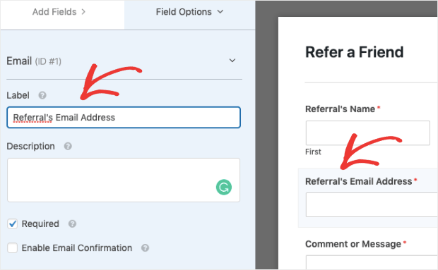 referrals email address - OptinMonster referrals email address