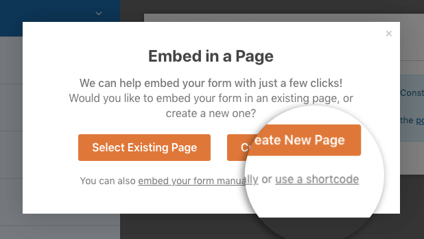 use a shortcode - OptinMonster use a shortcode