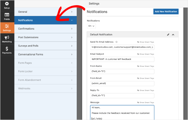 wpforms notifications - OptinMonster wpforms notifications