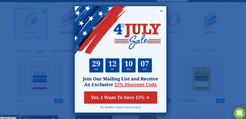 fourth of july template for announcement post - OptinMonster fourth of july template for announcement post