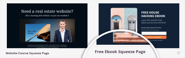 free ebook lead squeeze template in seedprod