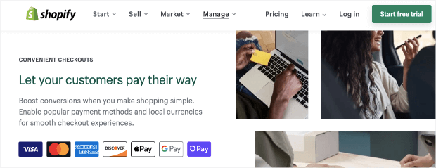shopify payment integrations
