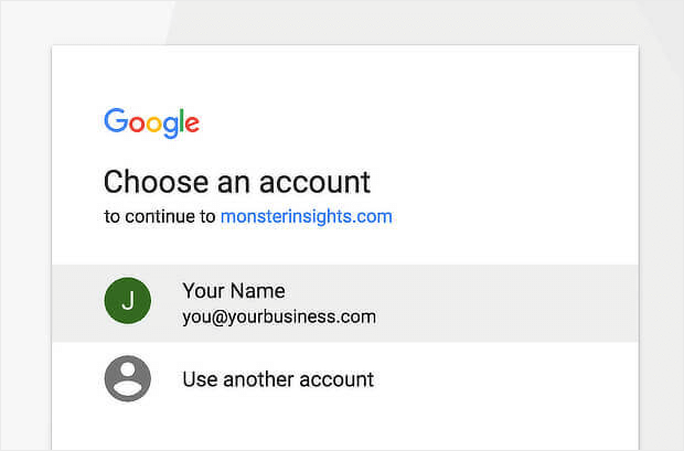 8-MonsterInsights-Authentication-Select-Your-Google-Account