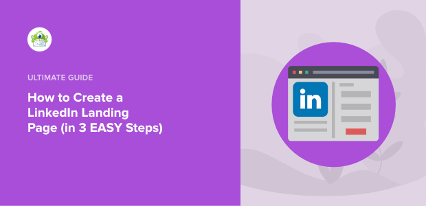 how to create a linkedin landing page featured image