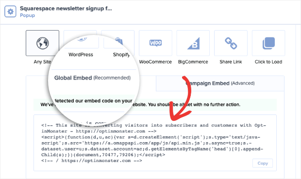 optinmonster global site code - OptinMonster optinmonster global site code