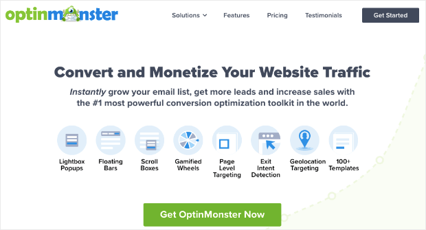 OptinMonster home page