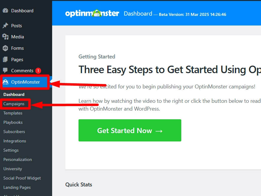 leftMenu OptinMonster Campaigns