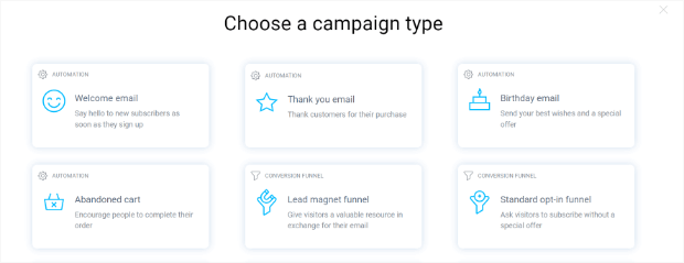 getresponse review campaign selection