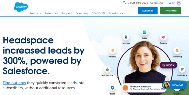 salesforce home page
