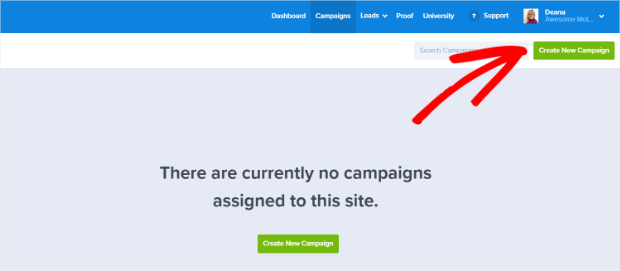 Select Green Campaign Button