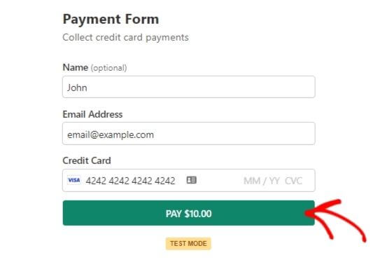 payment form - OptinMonster payment form