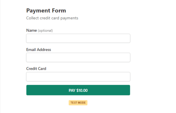 simple pay form - OptinMonster simple pay form