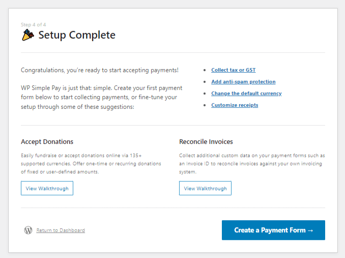 wp simple pay last step - OptinMonster wp simple pay last step